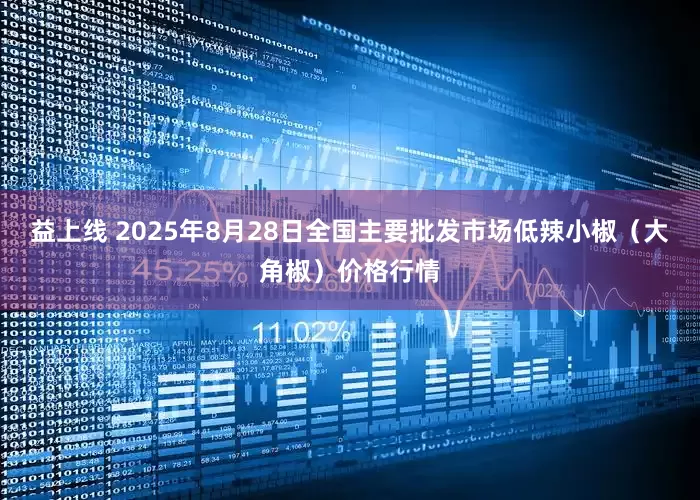益上线 2025年8月28日全国主要批发市场低辣小椒（大角椒）价格行情